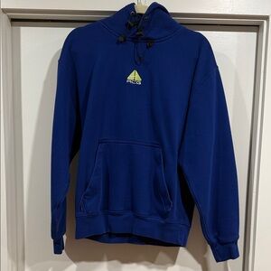 Nike ACG Men's Hoodie in Deep Royal Blue with Yellow Logo